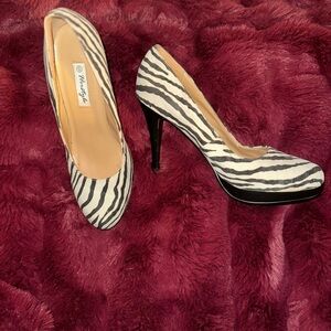 Herstyle Zebra Print Heels